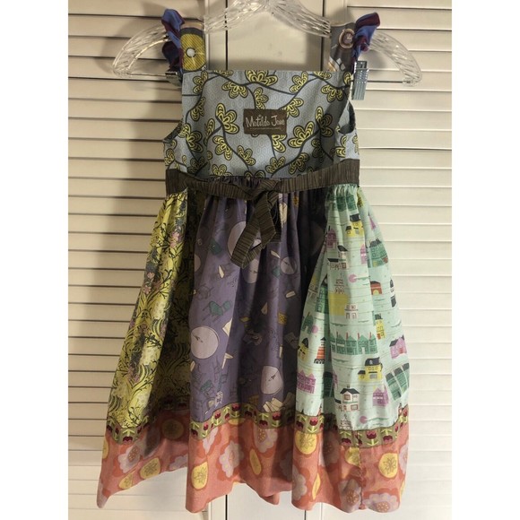 Matilda Jane Size 8 Character Counts Broadway Knot Dress - Picture 6 of 8